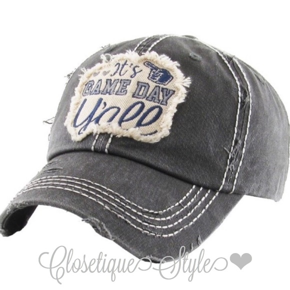 Last 1️⃣”It’s game day y’all”Women’s Vintage Hat - Picture 2 of 4
